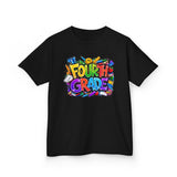 Fourth Grade Kids T‑Shirt — Colorful Back-to-School Tee
