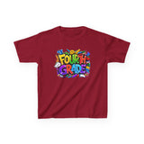 Fourth Grade Kids T‑Shirt — Colorful Back-to-School Tee