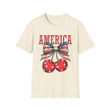 4th of July Cherries T-Shirt — America Patriotic Cherry Graphic Tee