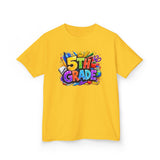 5th Grade Kids T-Shirt — Colorful Back-to-School Graduation Tee