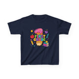 First Grade Kids T‑Shirt — Cute Back to School Pencil & Books Design