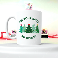 All Over Me 15 Ounce Double Sided Ceramic Coffee/Tea Mug