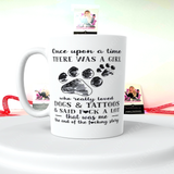 Dogs and Tattoos 15 Ounce Double Sided Ceramic Coffee/Tea Mug