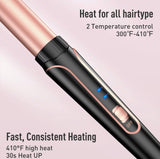 BESTOPE PRO Waver Curling Iron Wand, 5 in 1 curling wand set, 3 barrel hair crimper. Fast Heating Hair Wand Curler and Crimper.