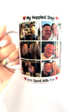 Personalized double sided photo and Text Large Coffee Mug