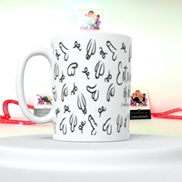 Eat a Bag Of D!cks 15 Ounce Double Sided Ceramic Coffee/Tea Mug