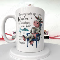 Humorous Cow Design Coffee Mug