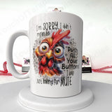 White Bird Mug with Humorous and Expressive Features