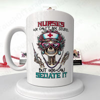 White Nurse Themed Mug