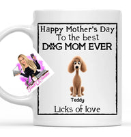 Mother’s Day/Father’s Day Dog Cartoon 15 Ounce Large Mug