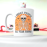 I Ghost People All Year Round 15 Ounce Ceramic Mug