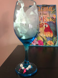 Autism Awareness Wine Glasses And Wine Charms