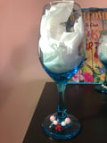 Autism Awareness Wine Glasses And Wine Charms