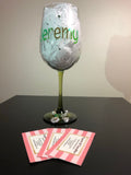 Personalized Wine Glass for a Nurse
