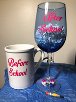 Coffee Mug and Wine Glass Set