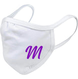 YOUTH Breathable, Washable, and reusable first initial favorite color children’s face covering