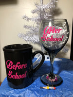 Coffee Mug and Wine Glass Set