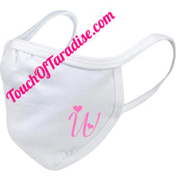 YOUTH Breathable, Washable, and reusable first initial favorite color children’s face covering