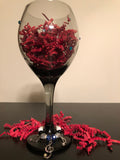 Musician’s Wine Glass with Musical Wine Charms