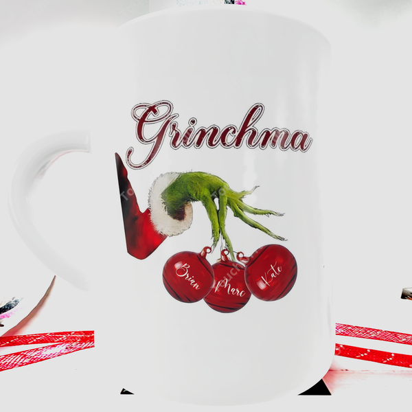 Personalized Grinchma 15 Oz Ceramic Mug