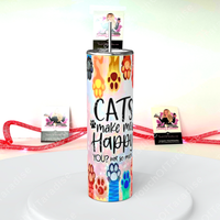 Cats Make Me Happy You Not So Much 20 Ounce Tumbler
