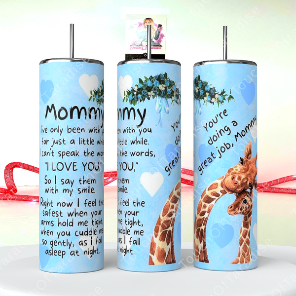 New Mommy I Love You  Poem Stainless Steel Tumbler
