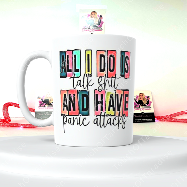 Panic Attacks 15 Oz Ceramic Coffee Mug