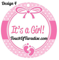 It’s A Girl Party Favor Tags (Pack Of 10)