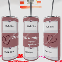 Best friends Forever 20 Oz Photo Tumbler