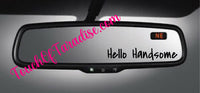 Rearview Mirror/Car Vanity Mirror Customized Decal