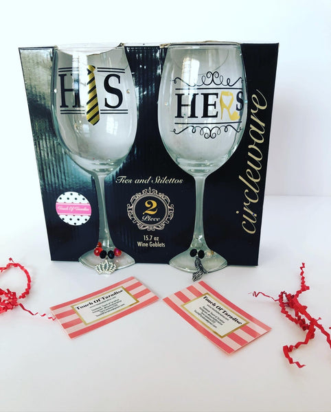 His & Hers Wine Glass Box Set