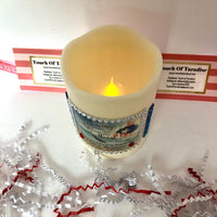 Flameless LED MEMORIAL Candle With Or Without Bling