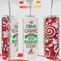 Candy Cane Wishes Tumbler