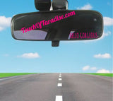 Rearview Mirror/Car Vanity Mirror Customized Decal
