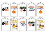 Halloween Gift Tags - Sets Of 10