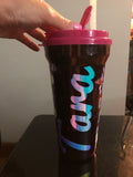 Personalized Tumbler With Name/Holographic Vinyl