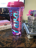 Personalized Tumbler With Name/Holographic Vinyl
