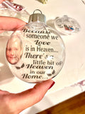 Memorial Ornaments With Photo & Beautiful Quote