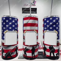 Veteran’s American Flag 20 Ounce Photo Tumbler