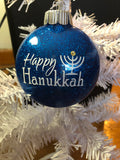 Happy Hanukkah Ornament With Swarovski